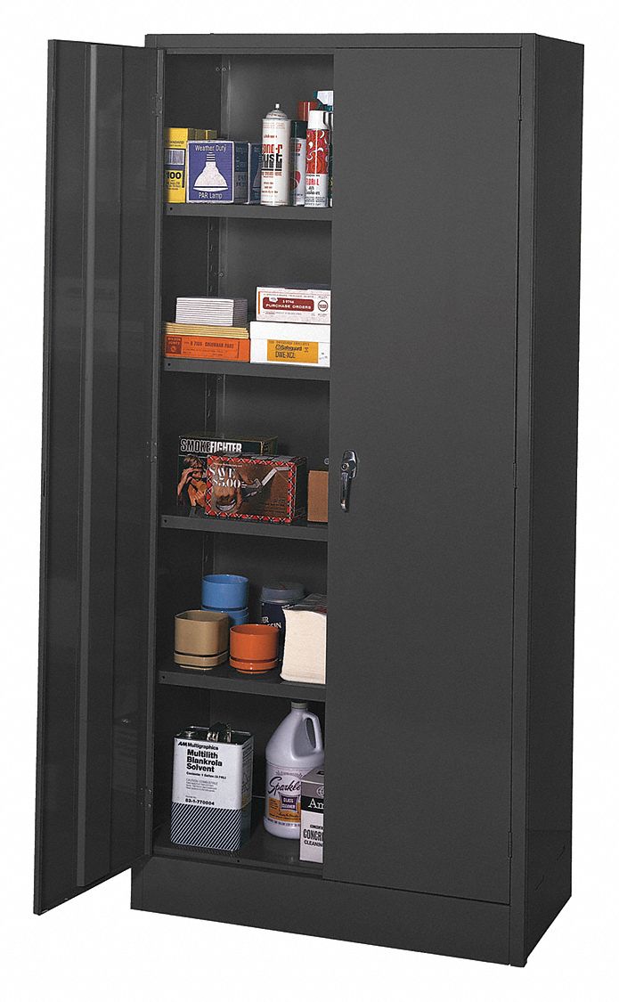 EDSAL Commercial Storage Black, 78 in H X 36 in W X 18 in D