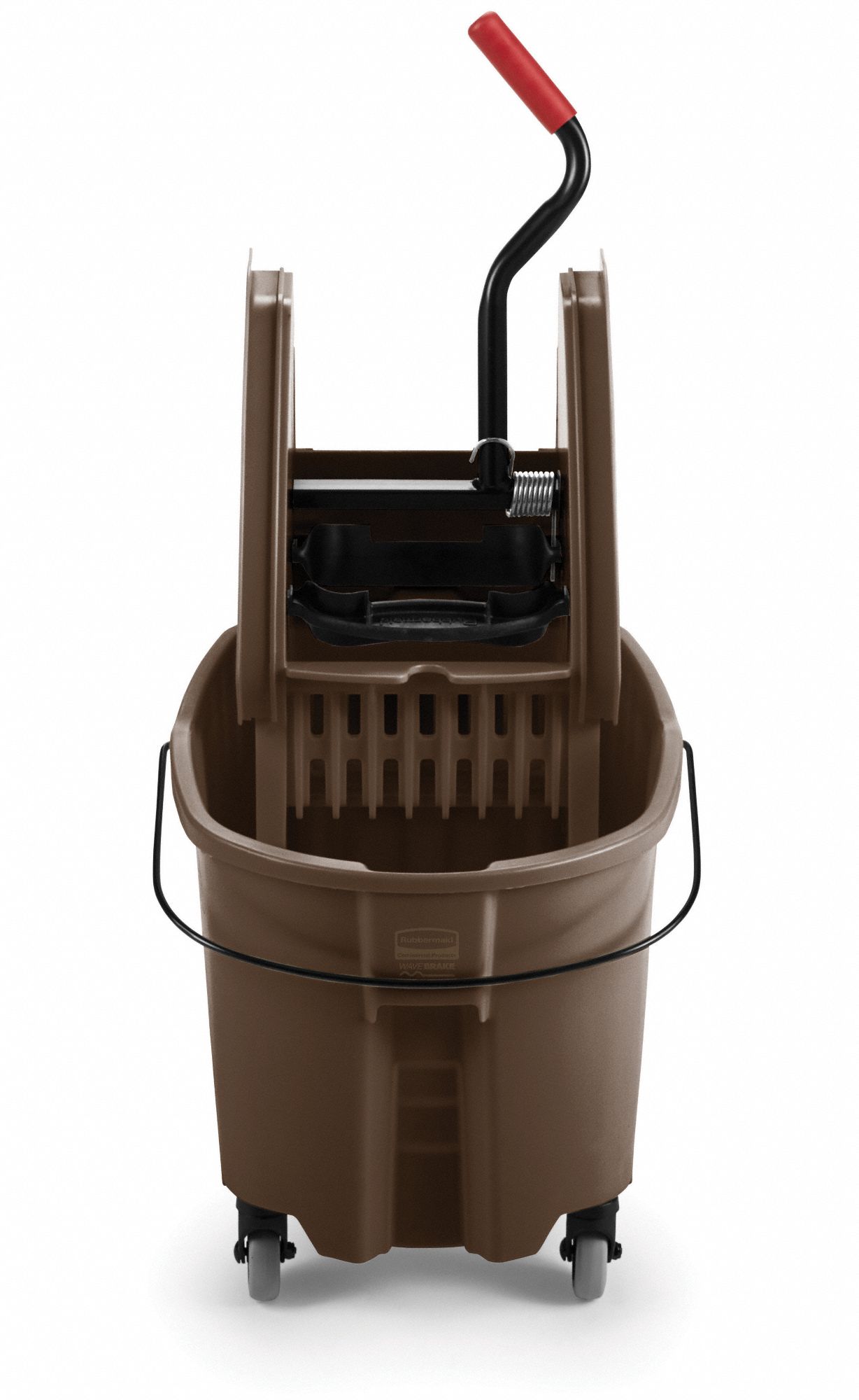 RUBBERMAID COMMERCIAL PRODUCTS Brown Polypropylene Mop Bucket and Wringer, 8 3/4 gal 8DKK9