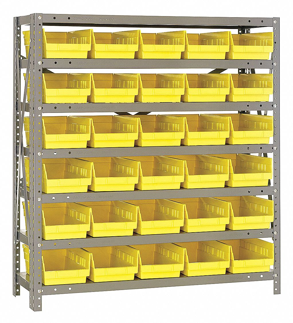 QUANTUM STORAGE SYSTEMS, 36 in x 12 in x 39 in, 1 Sided, Bin Shelving
