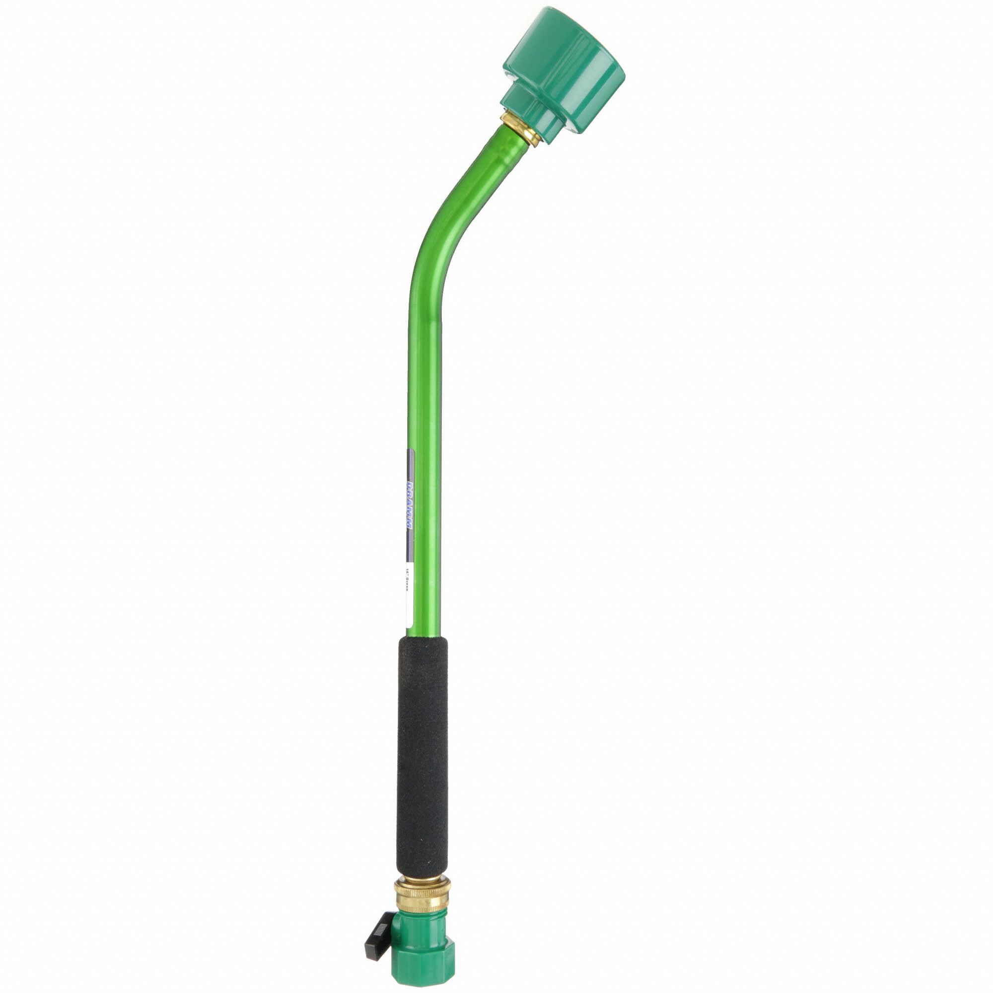 DRAMM Watering Wand 100 psi Max. Pressure, Lever, GHT, Aluminum, Green