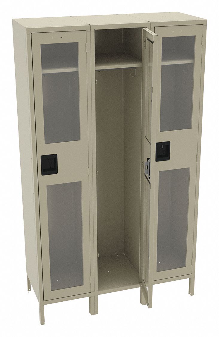 TENNSCO, 45 in x 18 in x 78 in, Clearview, Wardrobe Locker 8DYJ9CSL