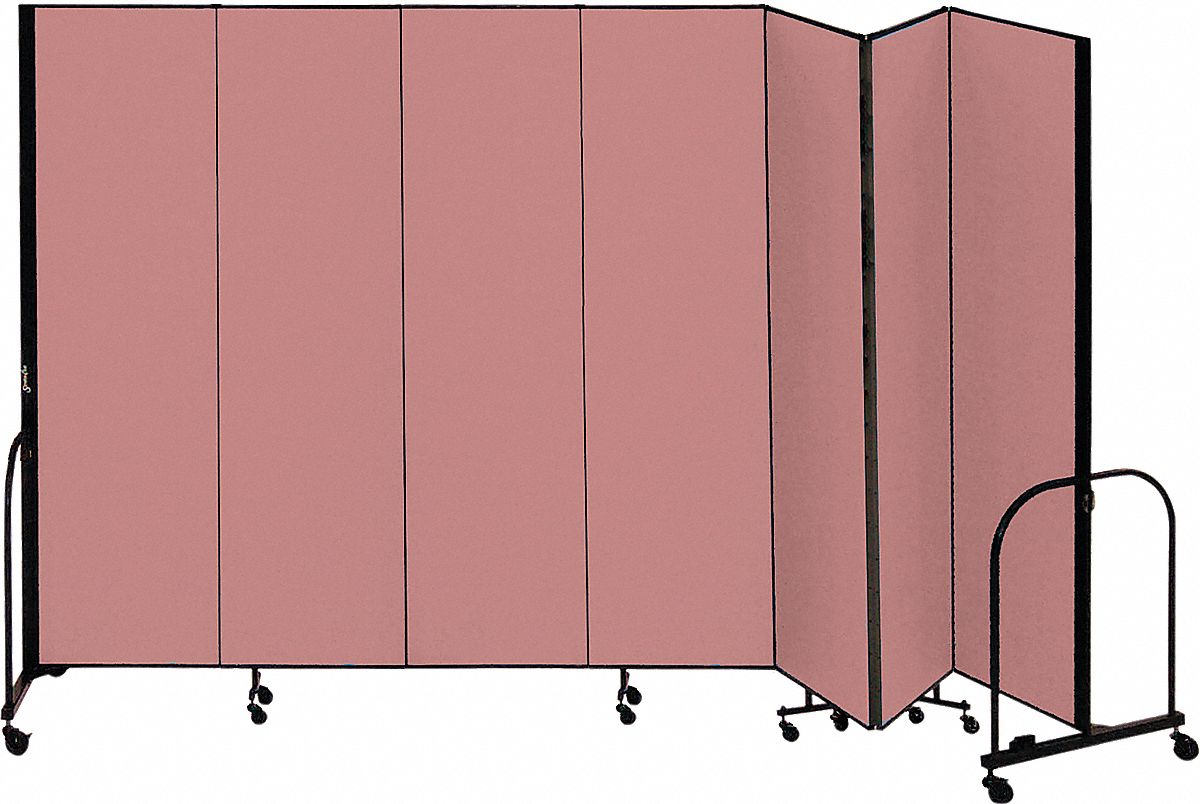SCREENFLEX, 7 Panels, 8 ft, Portable Room Divider 9KF89CFSL807DM