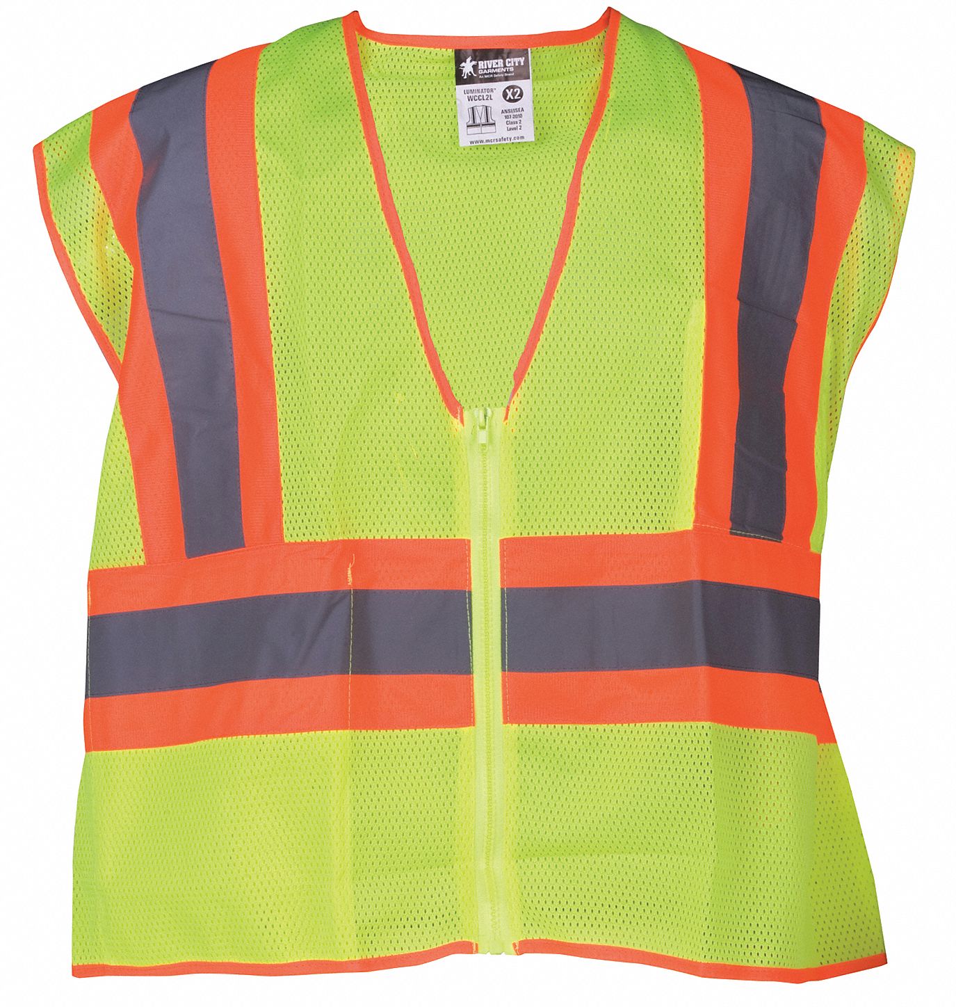 MCR SAFETY High Visibility Vest 8EYP4WCCL2LX2 Grainger