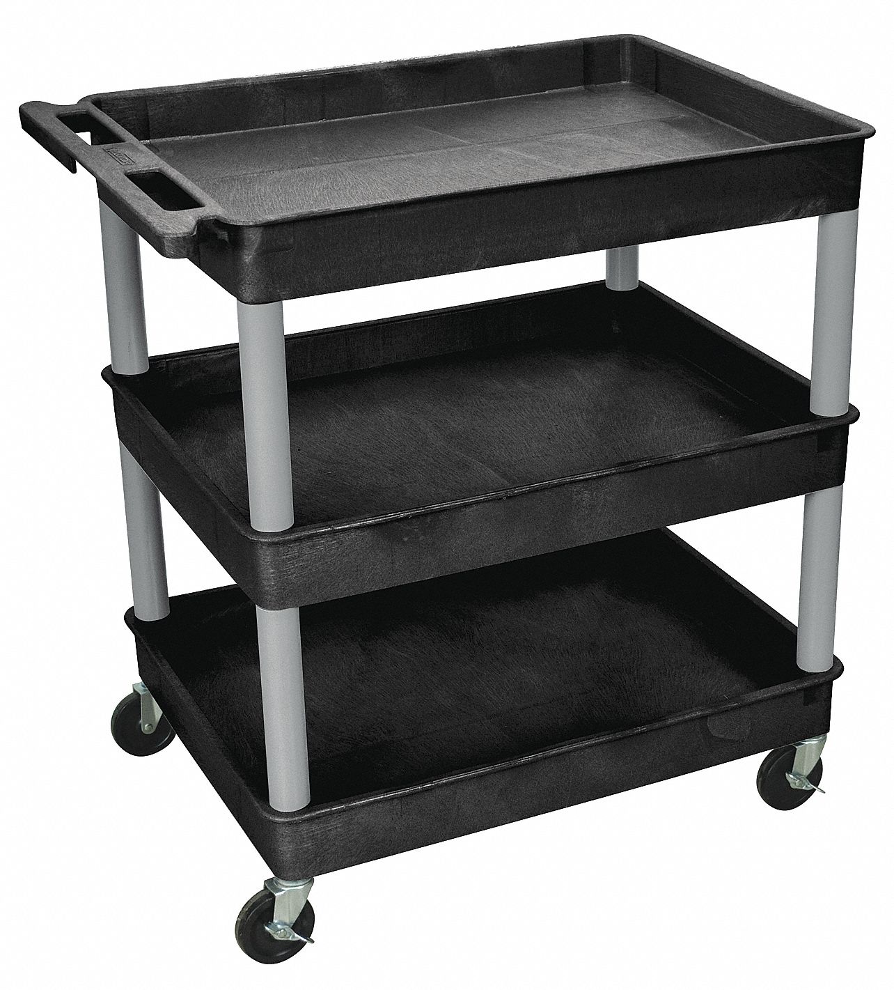 400 lb Load Capacity, 32 in x 24 in, Utility Cart with Deep Lipped