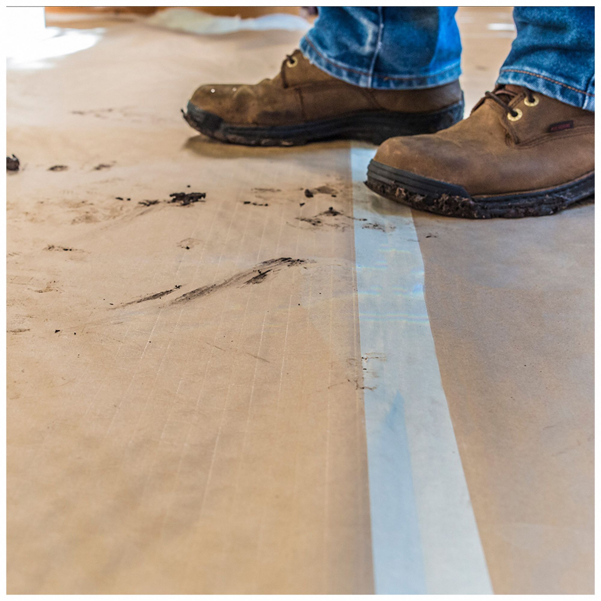 SURFACE SHIELDS Floor Protection Light Duty, 2 mil Thick, 300 ft Lg, 8