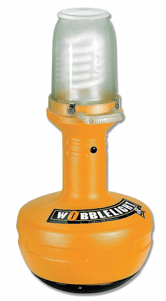 WOBBLE LIGHT Temporary Job Site Light, SelfRighting, Corded (AC