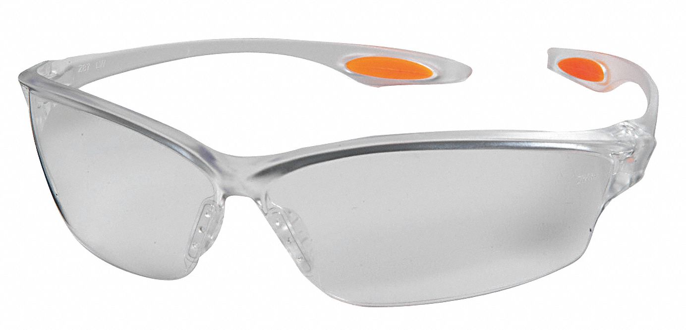 MCR SAFETY Safety Glasses,Clear 8MX90LW210 Grainger