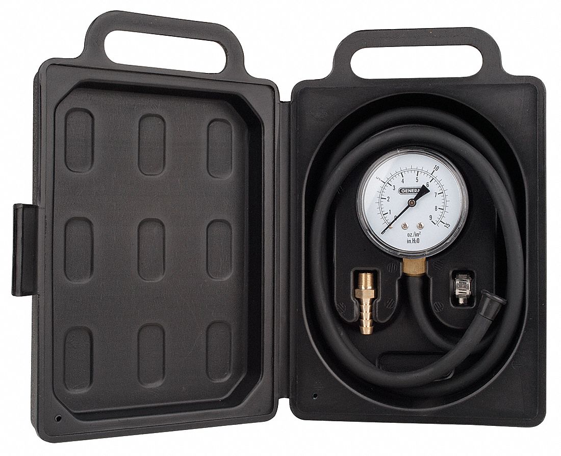 GENERAL Gas Pressure Test Kit, 015 In. H20 8P386GPK015