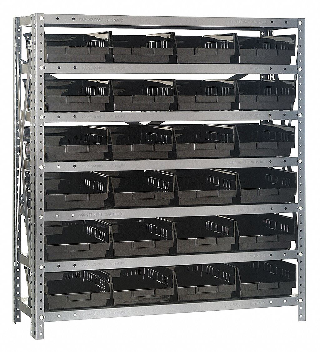 QUANTUM STORAGE SYSTEMS, 36 in x 12 in x 39 in, 1 Sided, Bin Shelving
