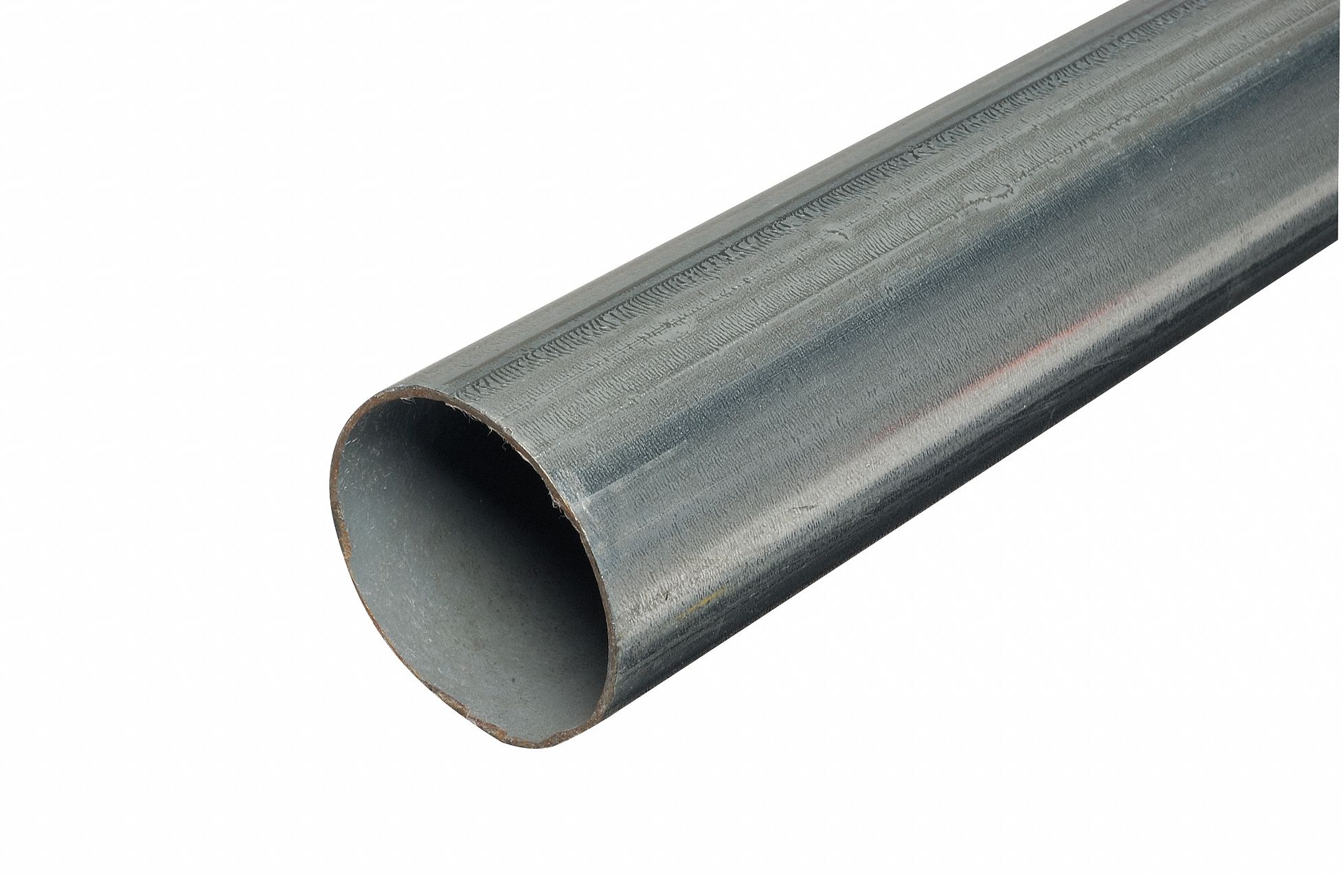 TAPCO Sign Post, Round, 10 ft x 2 3/8 in, Steel, Silver, Sign Post