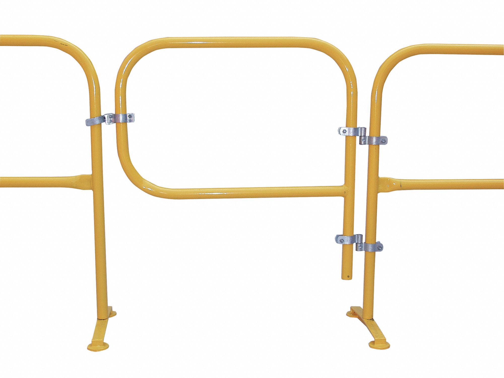 GRAINGER APPROVED 44 3/4 inL Steel Swinging Gate, Yellow; Round