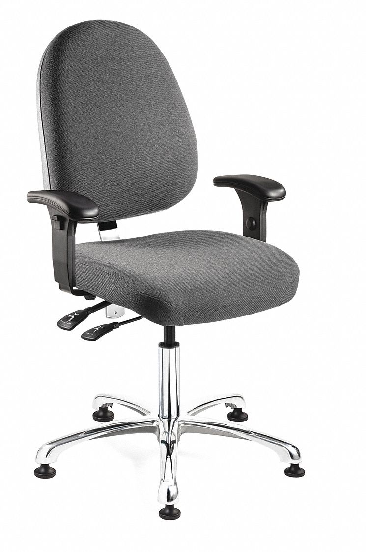 BEVCO, Gray, Fabric, Task Chair 8UJX89051LSGYFA5 Grainger