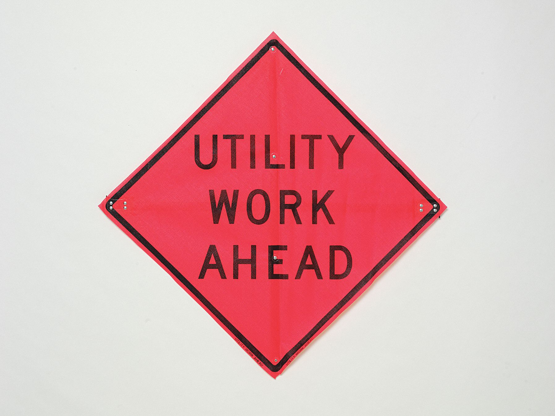EASTERN METAL SIGNS AND SAFETY Utility Work Ahead Traffic Sign, Sign Legend Utility Work Ahead