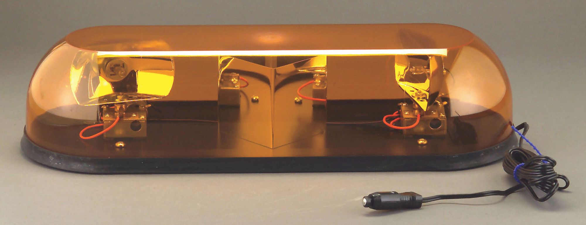 GRAINGER APPROVED Amber Rotating Mini Light Bar, Mount