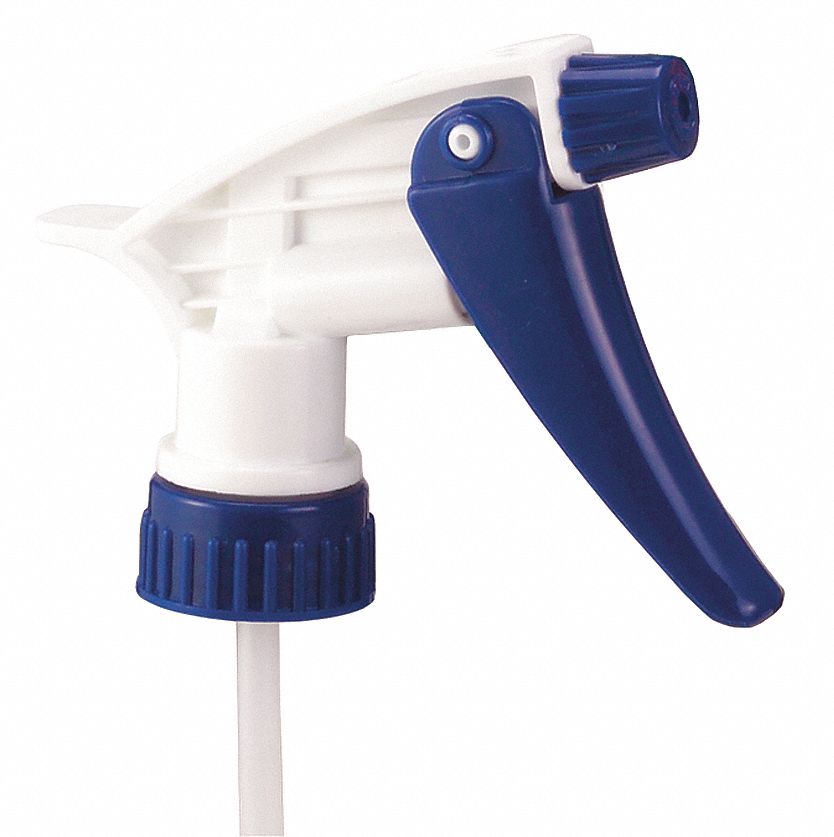 GRAINGER APPROVED Blue/White Plastic Trigger Sprayer, 71/4 in, 6 PK