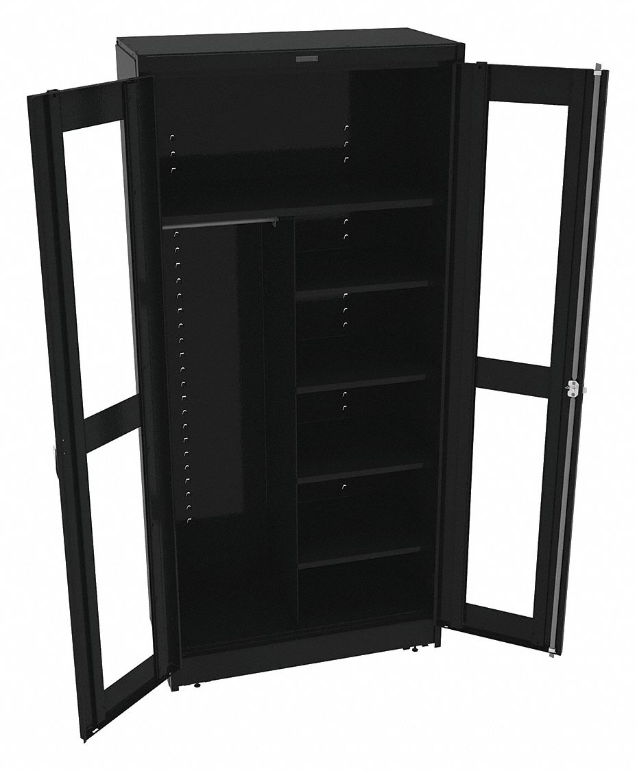 TENNSCO Commercial Storage Black, 78 in H X 36 in W X 18 in D