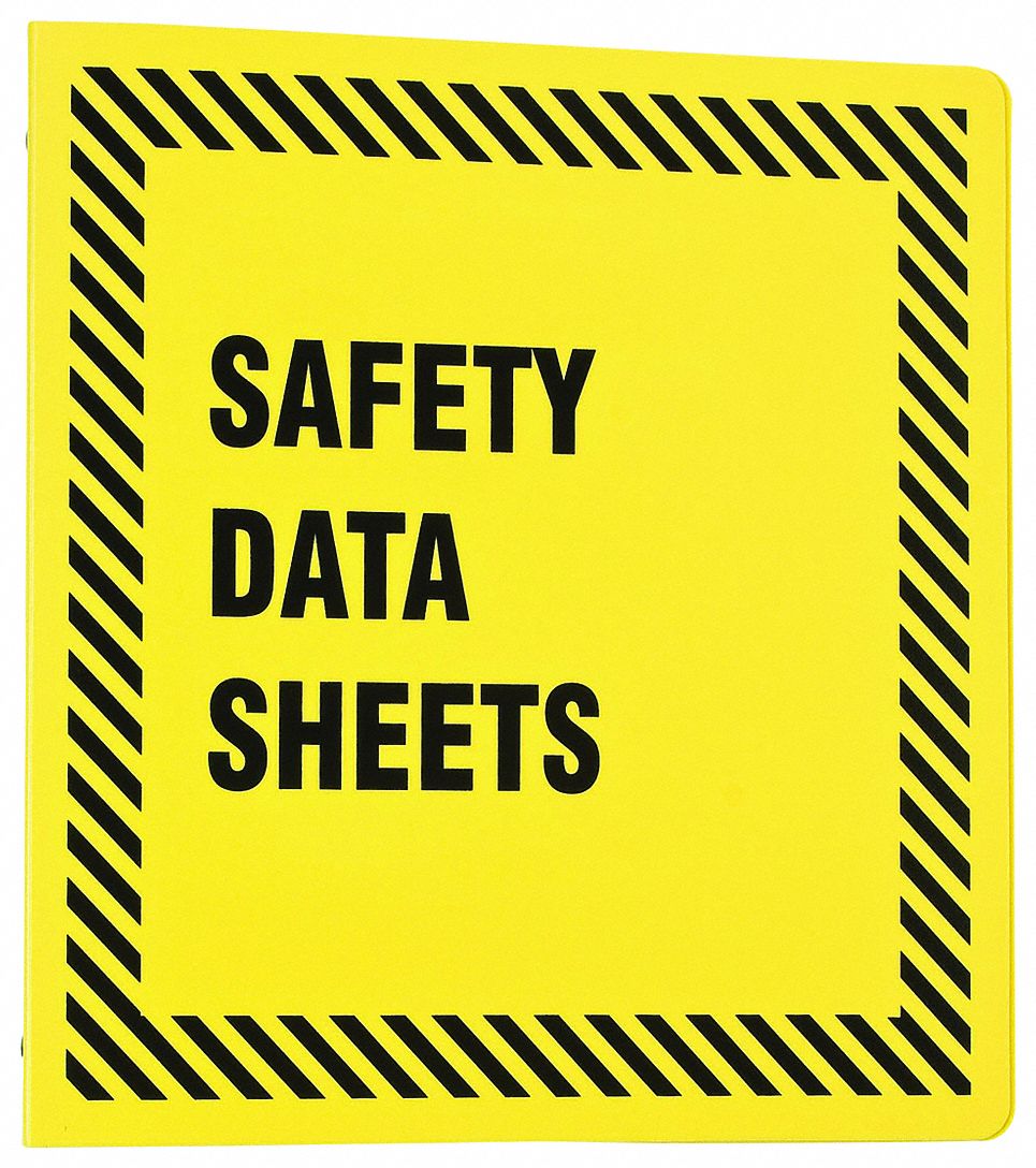 BRADY Binder, English, Includes Binder, Safety Data Sheets, 2 1/8 in