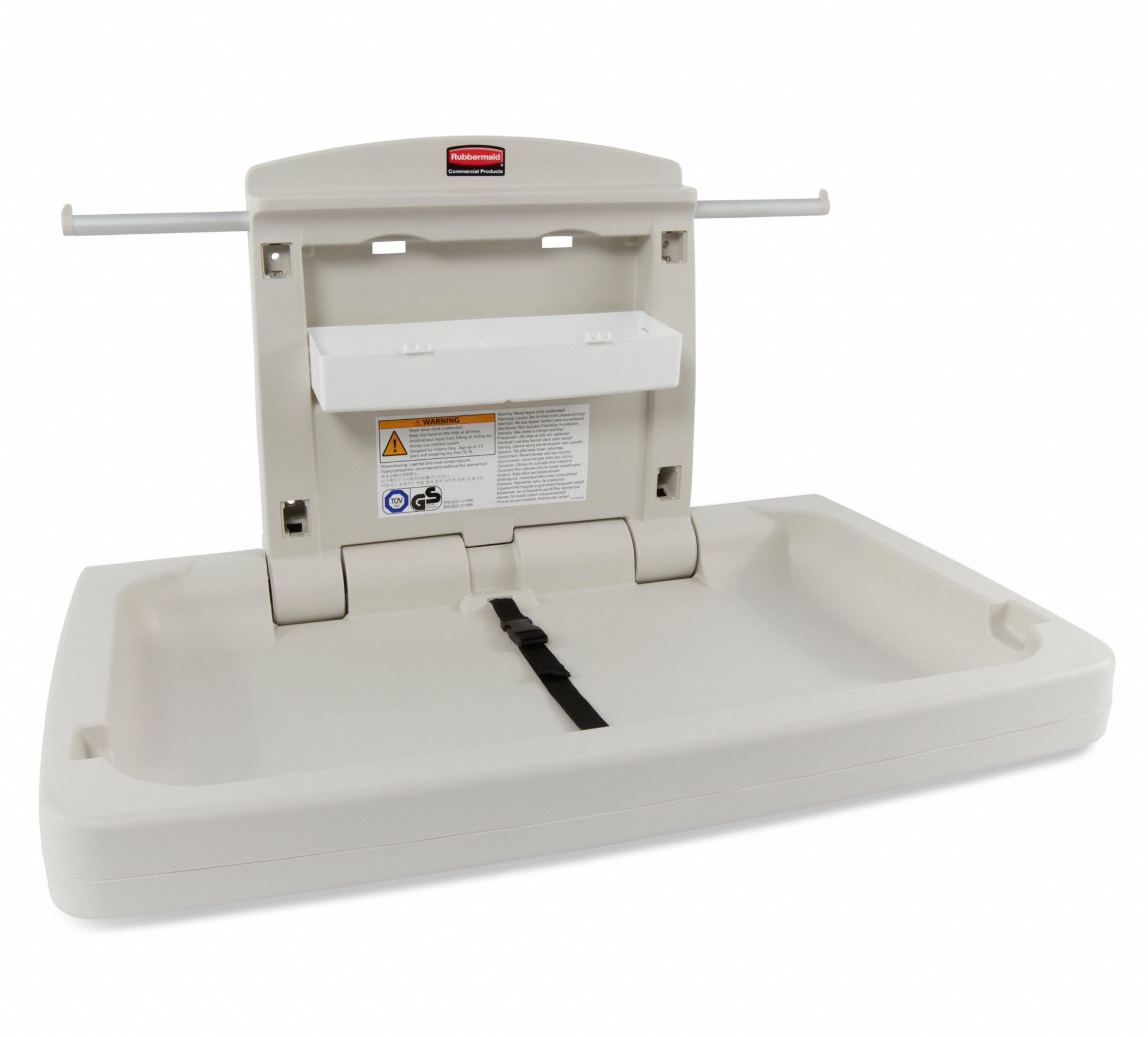 RUBBERMAID COMMERCIAL PRODUCTS Baby Changing Station, Horizontal, Flush