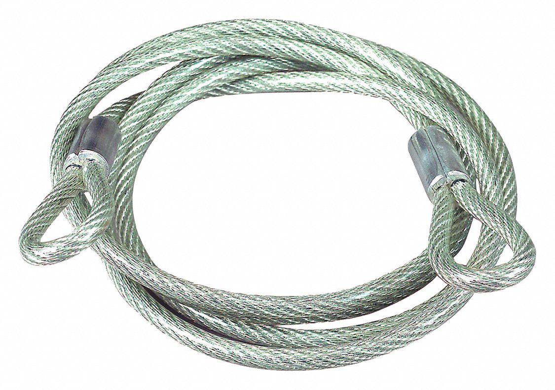 MASTER LOCK Security Cables, Coiled Cable Style, Cable Length 72 in