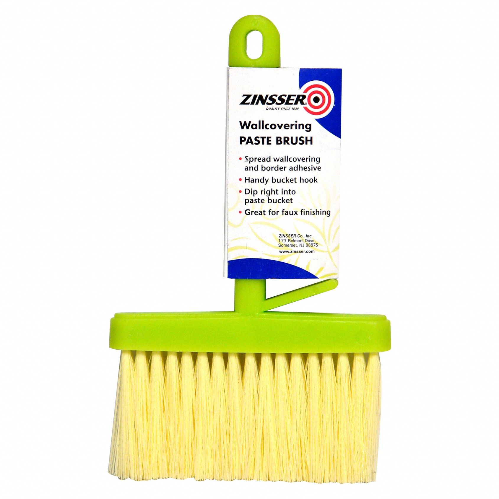 ZINSSER, Wallcovering Paste Brush, 6 in Lg, Wallpaper Paste Brush