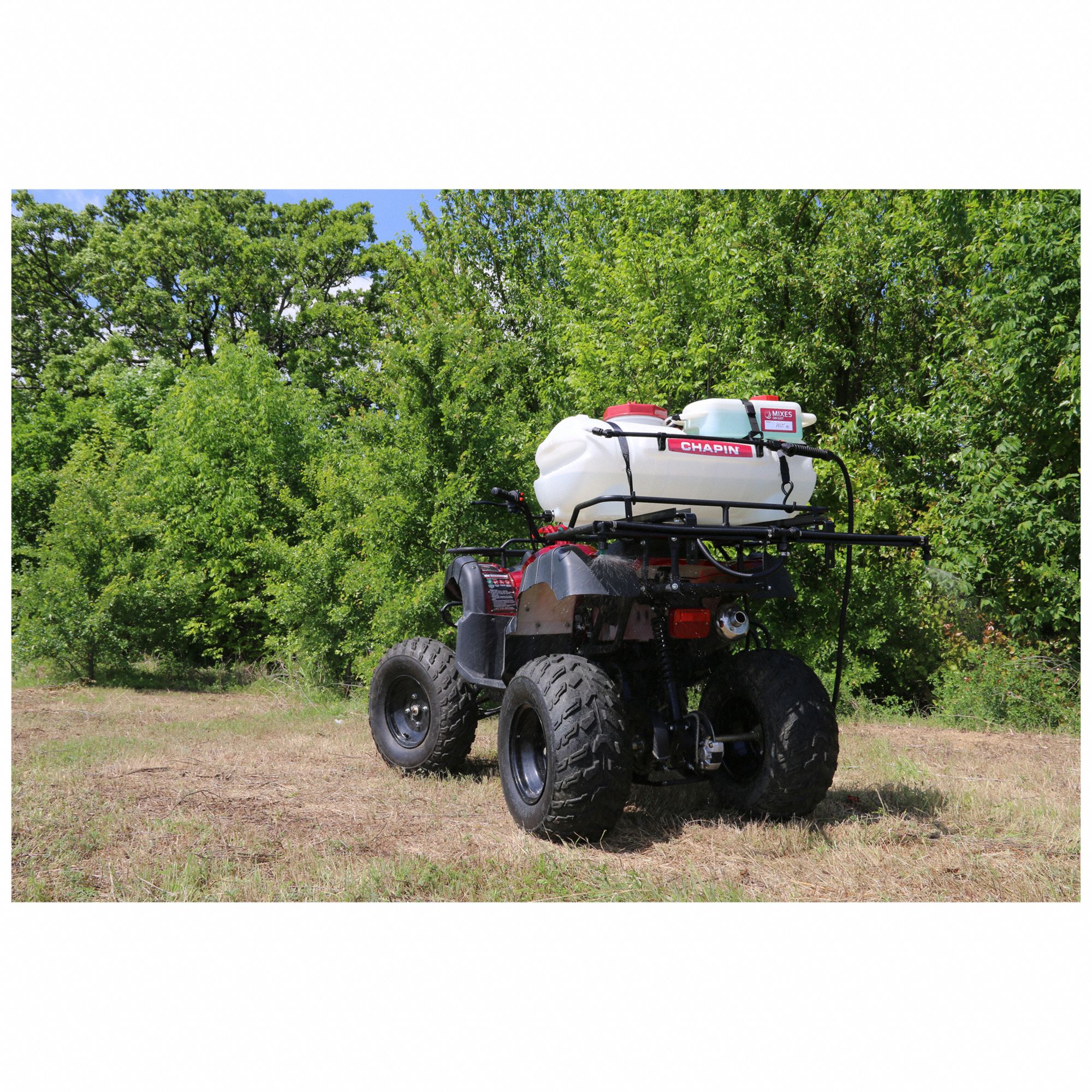 CHAPIN ATV Spreader ATV Spreader, 25 gal Capacity, Variable Speed, Ratchet Straps 56EA59