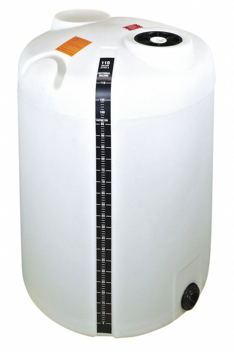 GRAINGER APPROVED 110 gal Liquid Storage Tank, White 9AF15T0110042 Grainger
