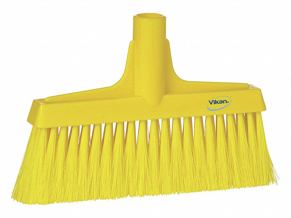 VIKAN Floor Broom Head Plastic, 9 1/2 in Sweep Face, No Handle Broom