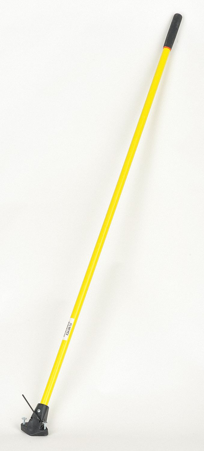 FLEXSWEEP Yellow Broom Handle, Length 59" 9CYC2TG7F Grainger