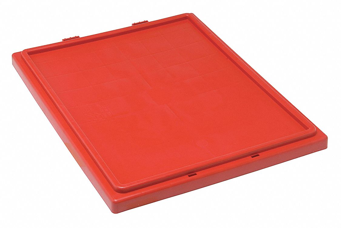 QUANTUM STORAGE SYSTEMS, 19 1/2 in x 15 1/2 in, Red, Lid 9E076