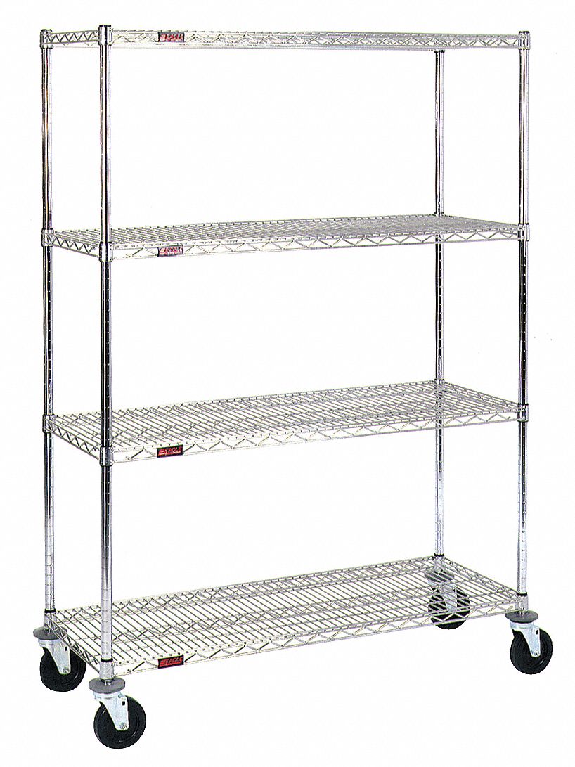 EAGLE GROUP Wire Shelving Unit 9E657CC1848Z474SR Grainger