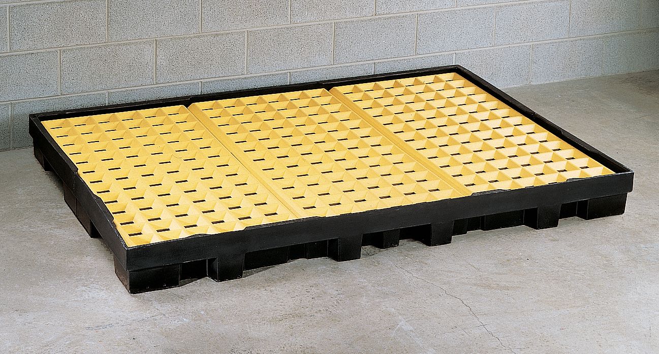 GRAINGER APPROVED Spill Containment Pallets, Uncovered, 66 gal Spill