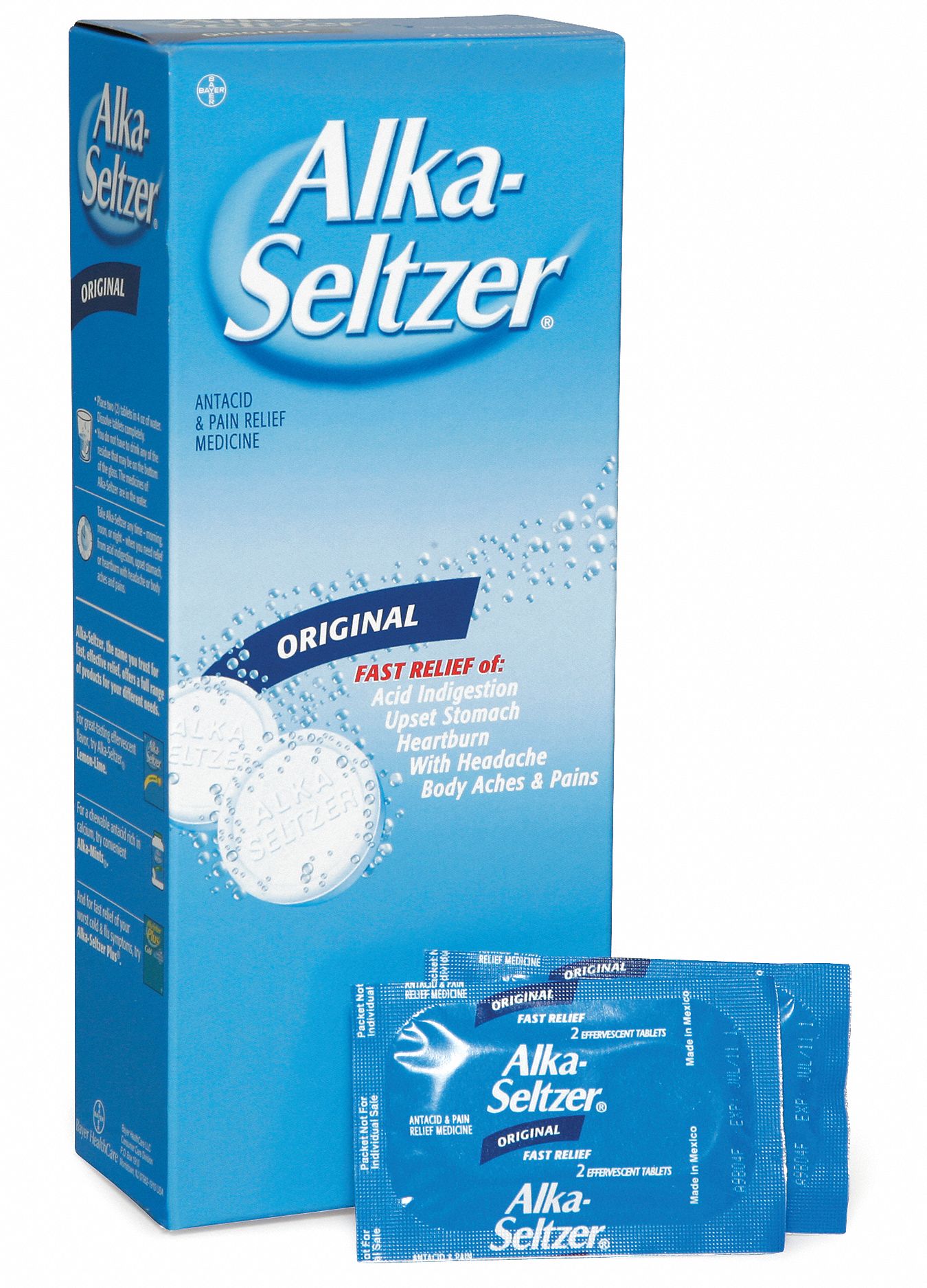 ALKASELTZER AlkaSeltzer Pain Relief, Tablet, 36 x 2, Regular Strength