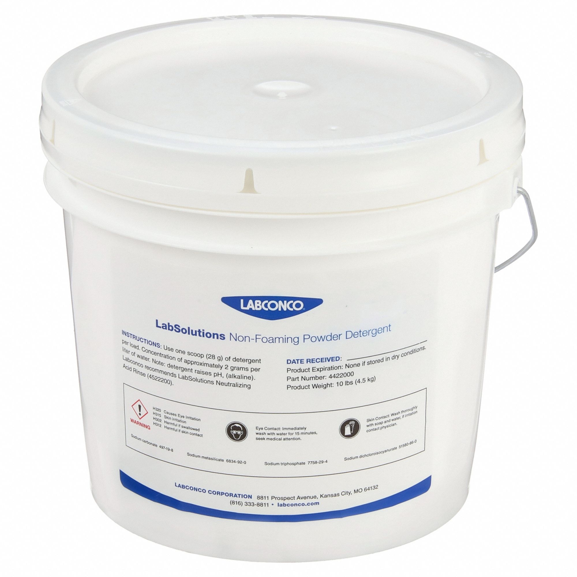 LABCONCO, 10 lb Container Size, Powder, NonFoaming Powder Detergent