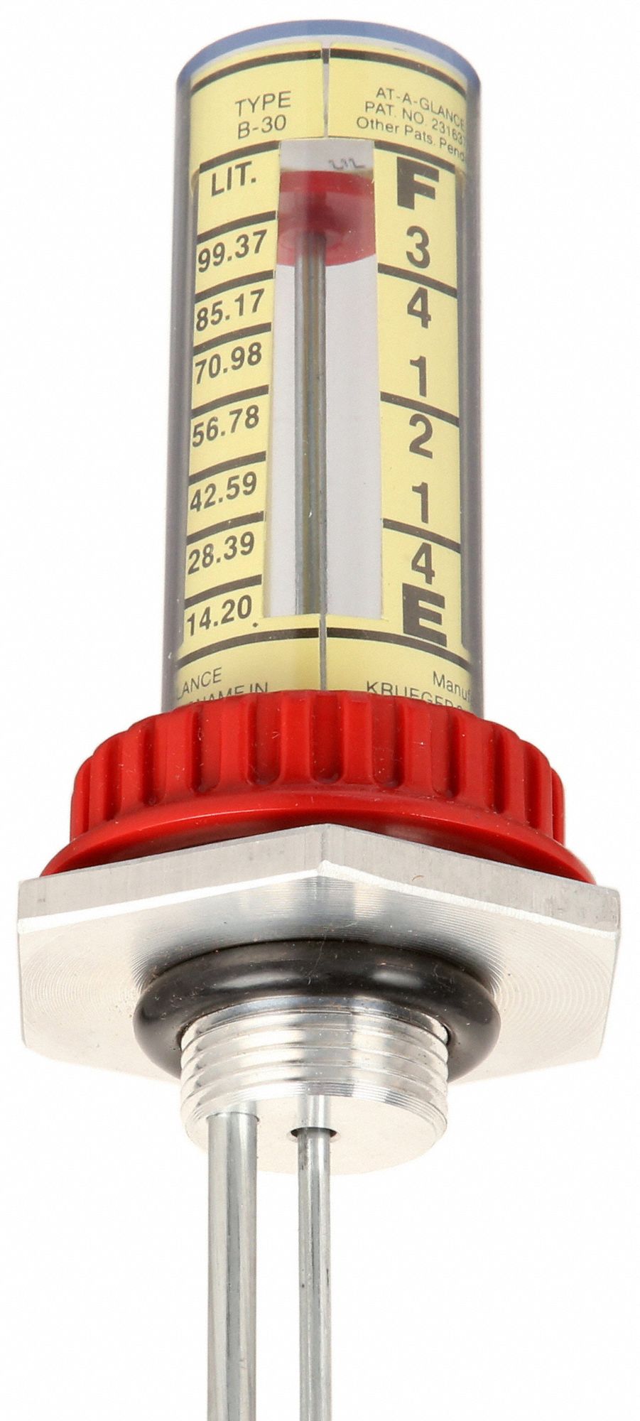 GRAINGER APPROVED Barrel Level Gauge, 30 Gallon, 3/4" NPT 9KXX7B30.75 Grainger