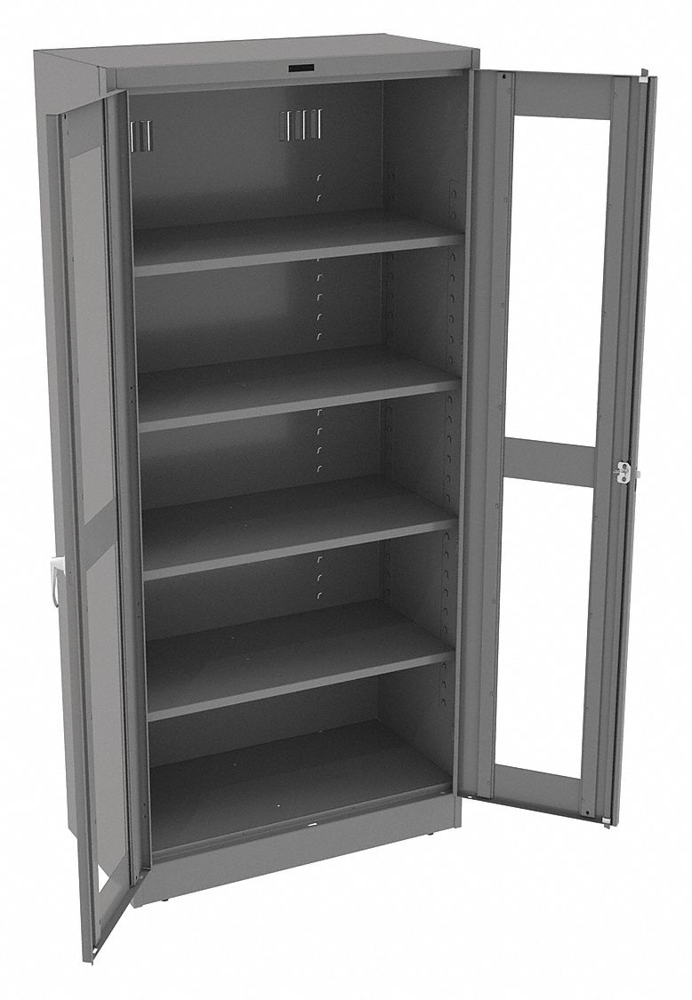 TENNSCO Commercial Storage Medium Gray, 78 in H X 36 in W X 24
