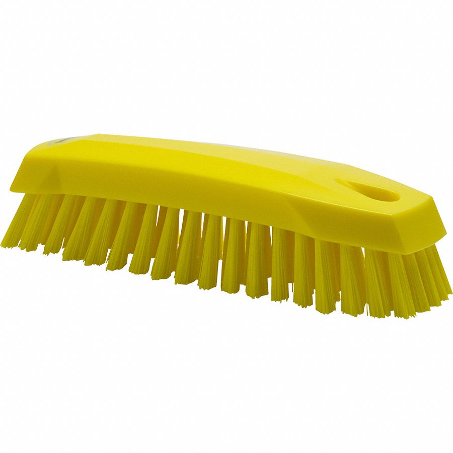 VIKAN Scrub Brush Polyester Bristles, Polypropylene Handle, 6 1/2 in