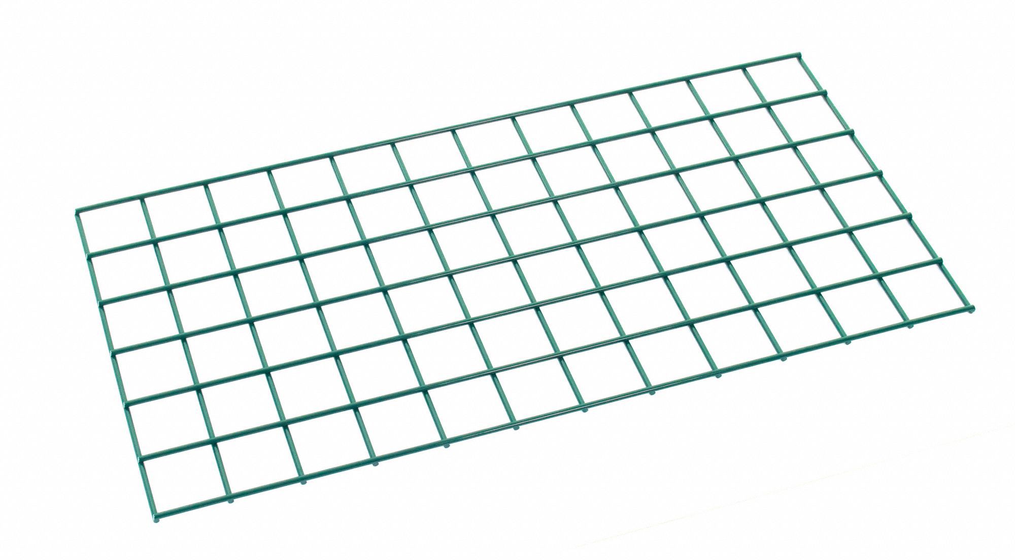 METRO Wall Grid 36 in x 1/2 in x 18 in, 250 lb Capacity, Steel, Green