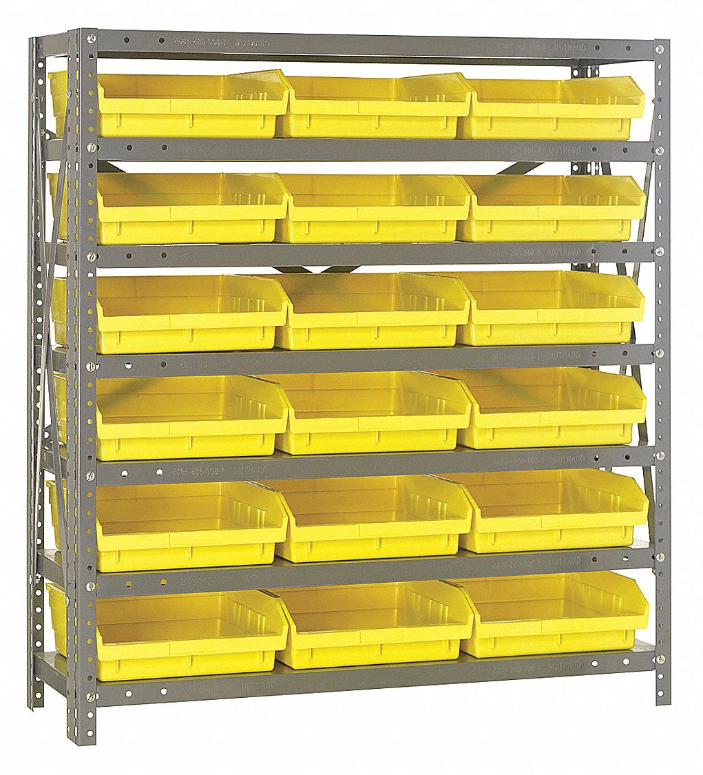 QUANTUM STORAGE SYSTEMS, 36 in x 12 in x 39 in, 1 Sided, Bin Shelving