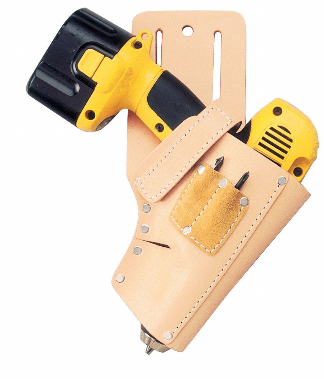 CLC Tan, Tool Holster, Leather, For Maximum Belt Width 2 1/2 in 9U635