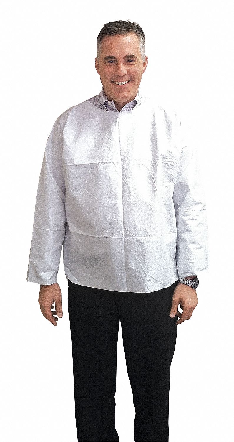 KEYSTONE Disposable Shirt, 3XL 9XTD2STKG3X Grainger
