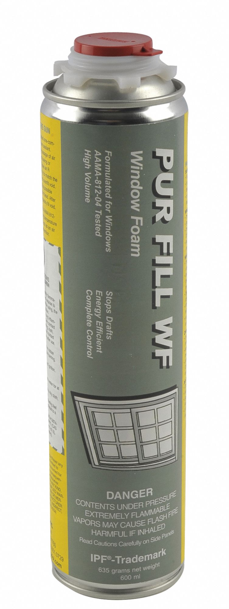 TODOL, Gun Grade, Yellow, Insulating Spray Foam Sealant 9YF74WF01