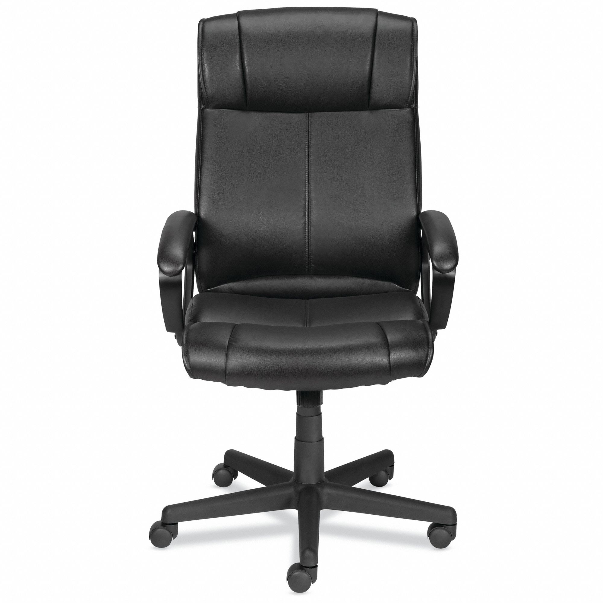 ALERA Office Chair, Managerial Chair, Black, Polyurethane, 18 to 21 in