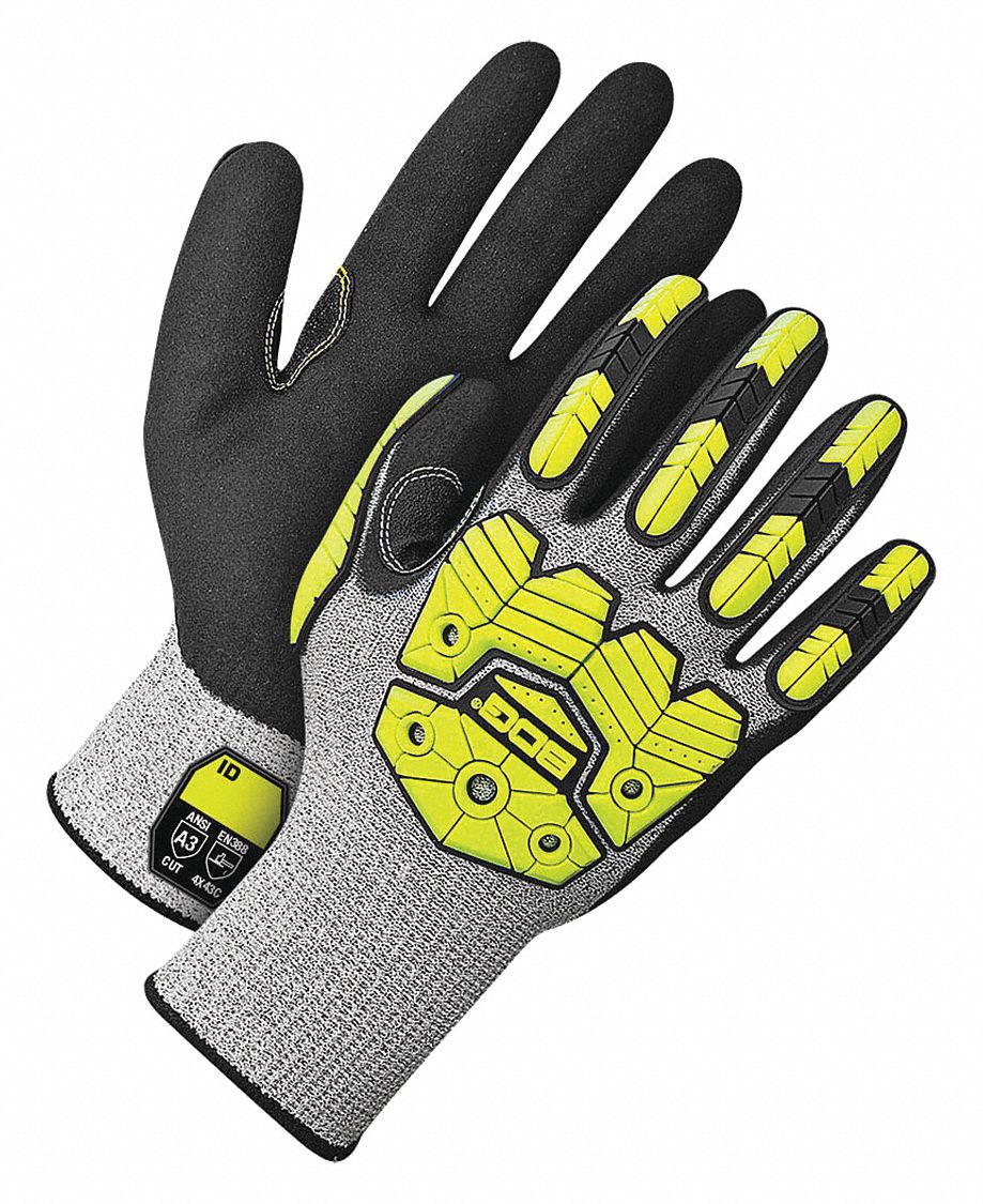 BDG Coated Gloves S ( 7 ), ANSI Cut Level A3, ANSI Impact Level 2
