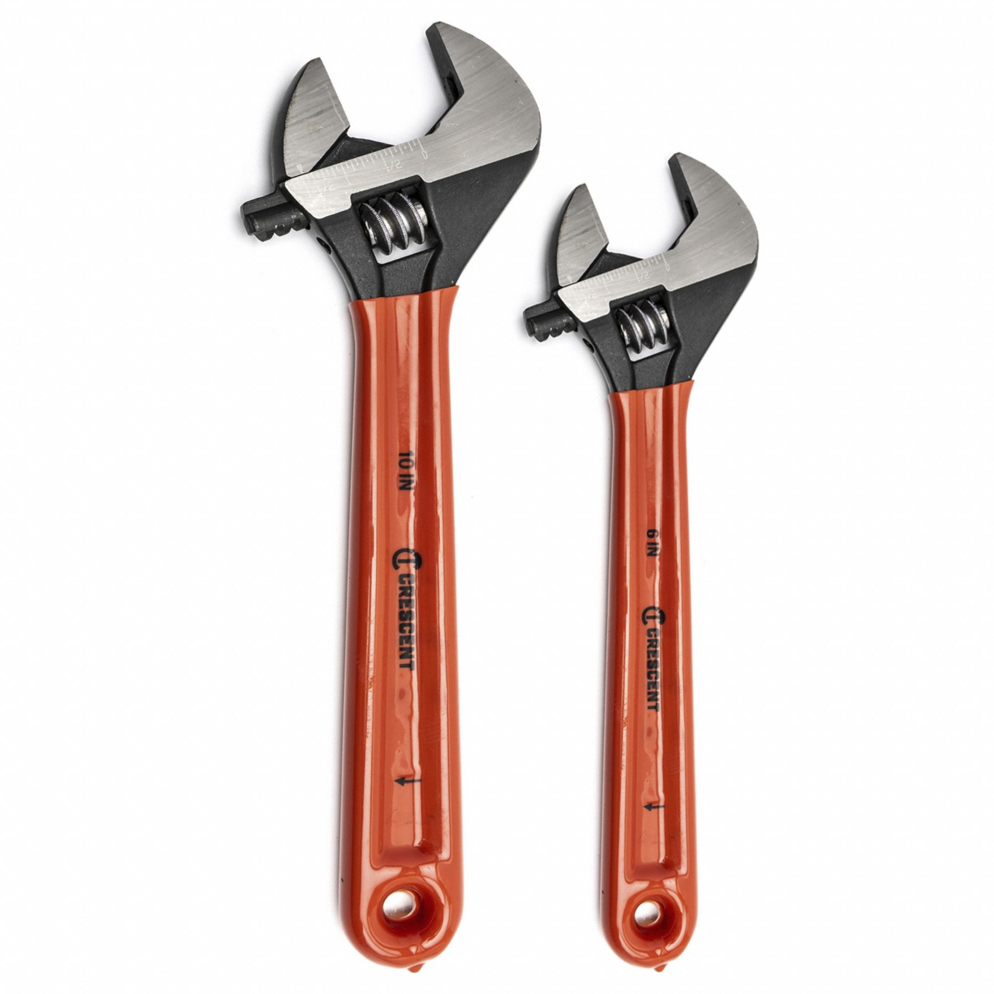 CRESCENT, Alloy Steel, Black Oxide, Adjustable Wrench Set - 54XN39