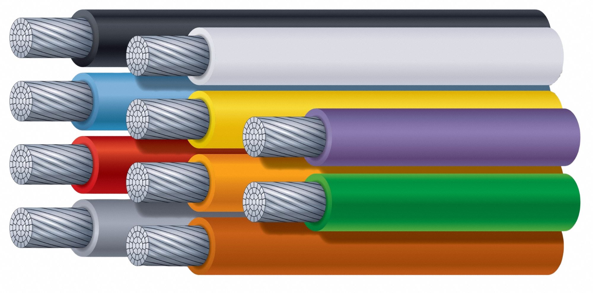 Aluminum, 300 kcmil, Aluminum THHN Building Wire - 876F12|300-01AL-THHN