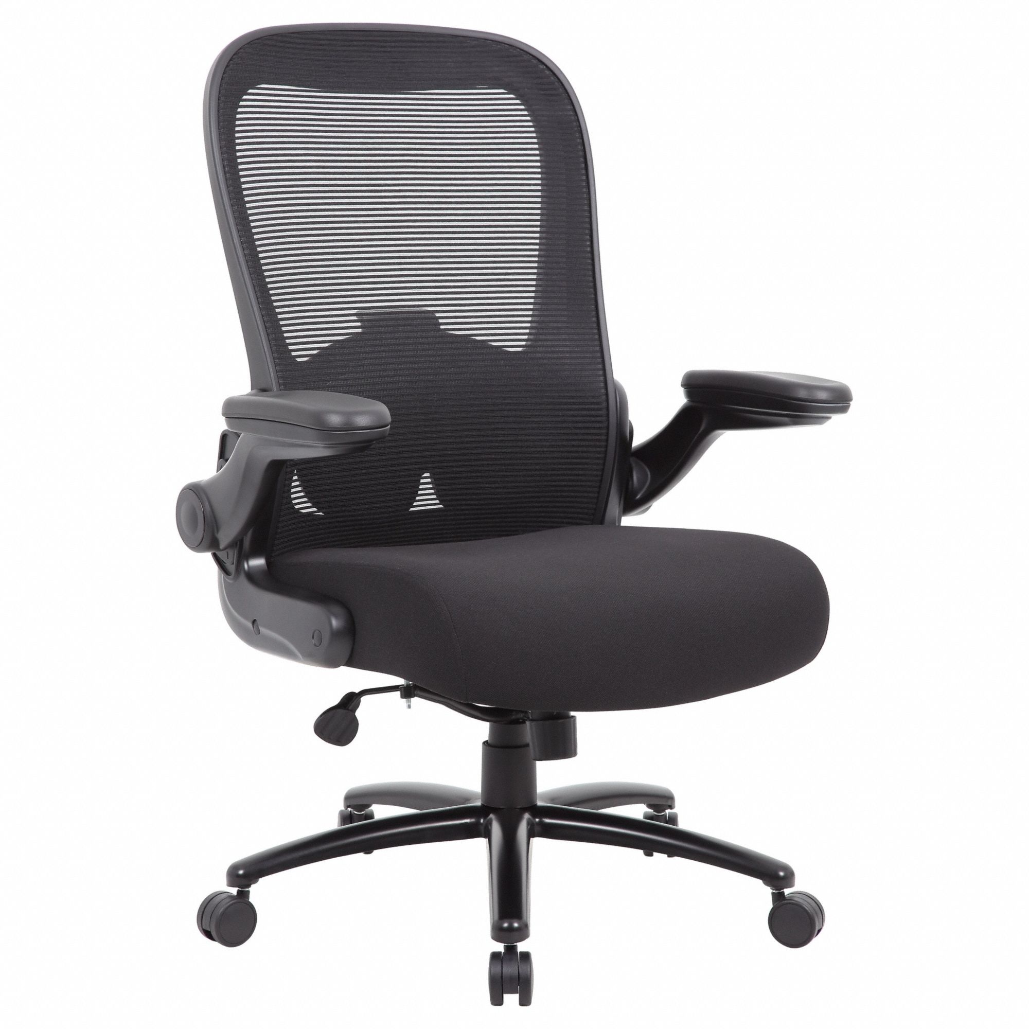 BOSS, Flip Up/Ht, Black, Office Chair 812XR9B601BK Grainger