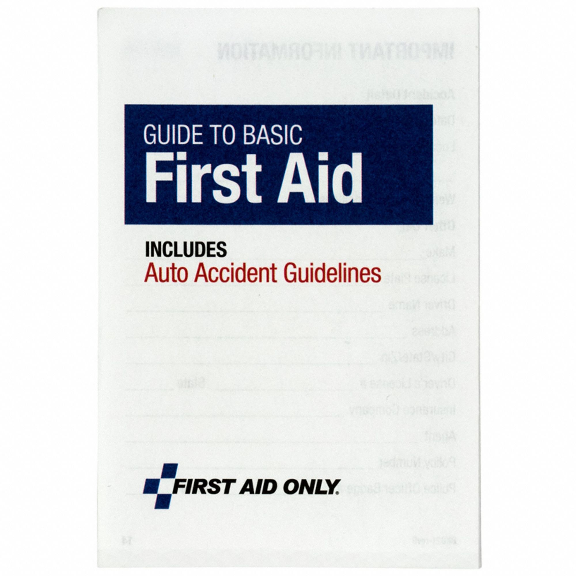 FIRST AID ONLY, Guide to Basic First Aid, English, First Aid Guide 11A320BK021 Grainger