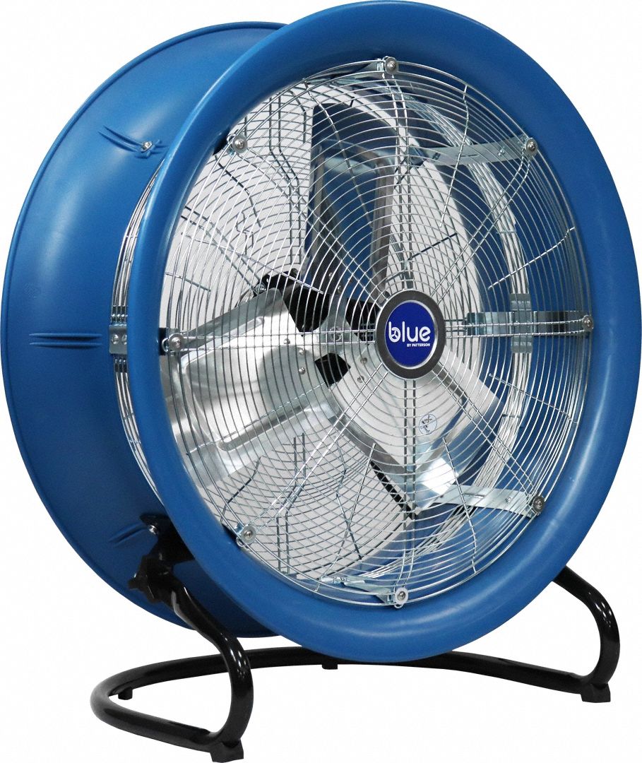 PATTERSON, 21 in Blade Dia, 3 Speeds, Floor Fan 806D41BLUE 2200