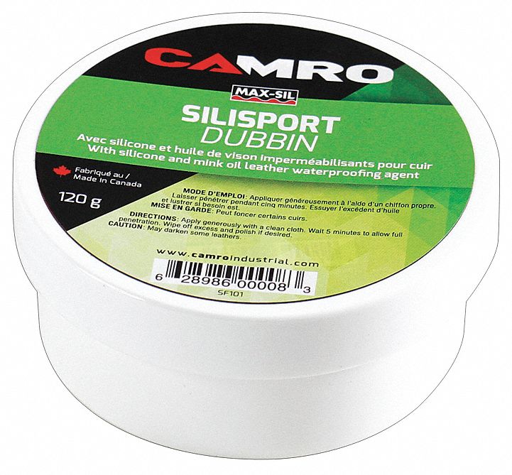 CAMRO DUBBIN PASTE FOR LEATHER, GREEN, 120 G, SILICONE/MINK OIL Footwear Cleaning & Care