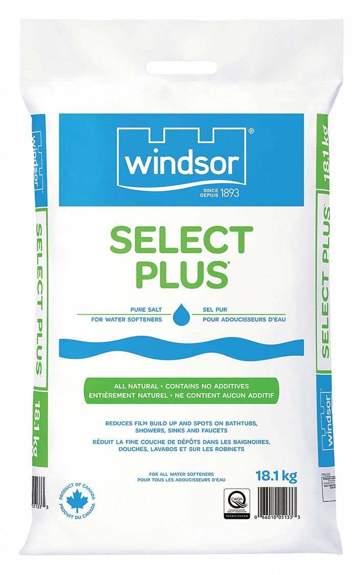 WINDSOR WATER SOFTENING SALT,18.1 KG Water Softener Salt CNS5133
